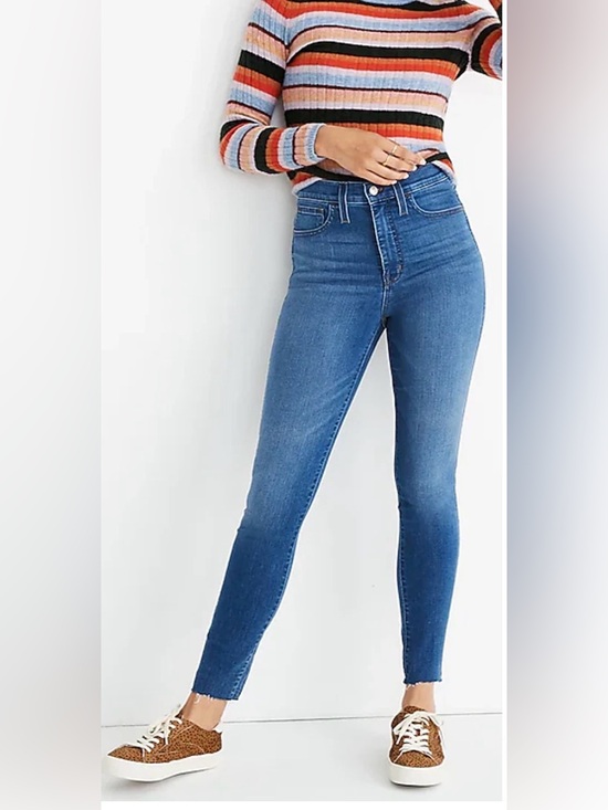Madewell Denim - Madewell 10" High-Rise Roadtripper Jeans Raw Hem size 27